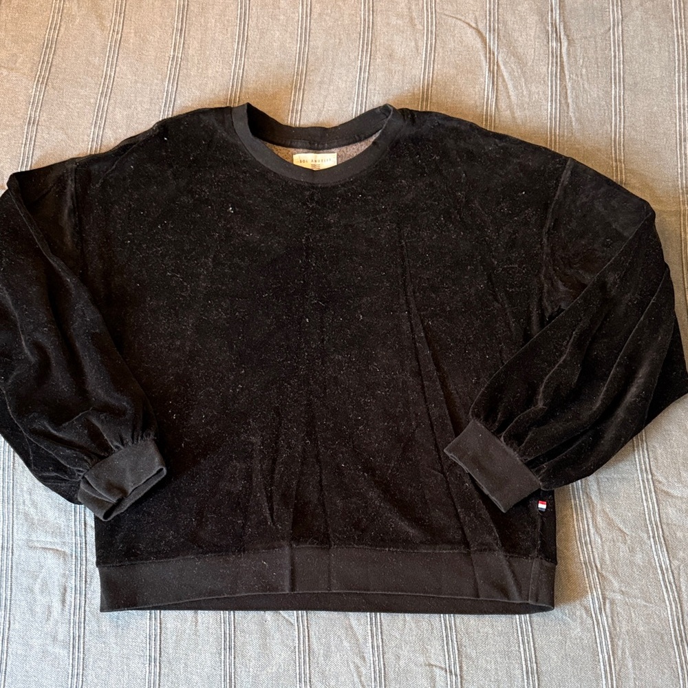 SOL ANGELES - Women’s Velvet Crewneck Sweater XL